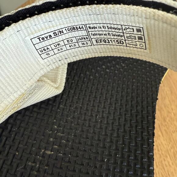 Teva Platform Black/Yellow Women Strap Sandals - SZ 10 - Picture 10 of 10